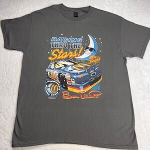 Bill Elliott Reprint 1997 NASCAR t-shirt Racing Tee McDonald Gildan Tag Large